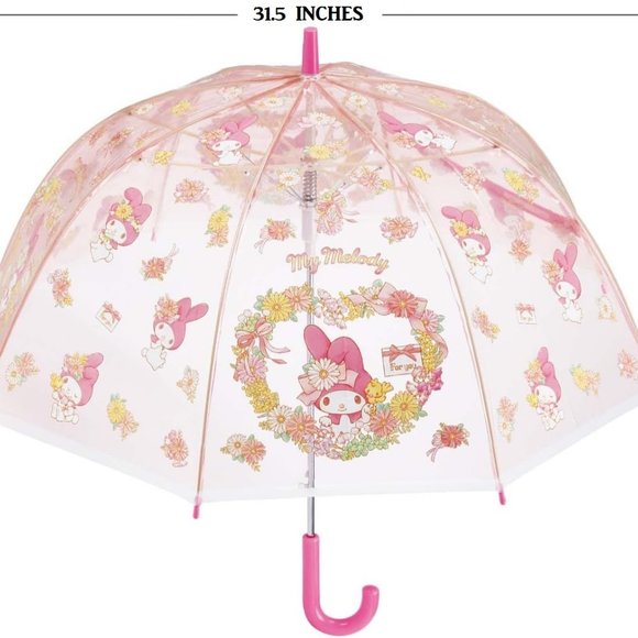NWT Sanrio My Melody Fashionable Dome-Shaped Vinyl Stick Umbrella.Limited. - Picture 3 of 7